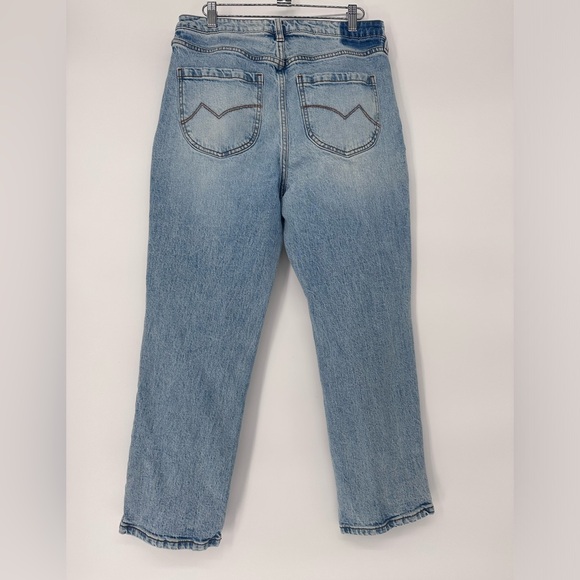 CLEO + WOLF WOMEN'S MEDIUM WASH HIGH RISE SLIM STRAIGHT ANKLE JEANS Size 31 - Picture 7 of 10